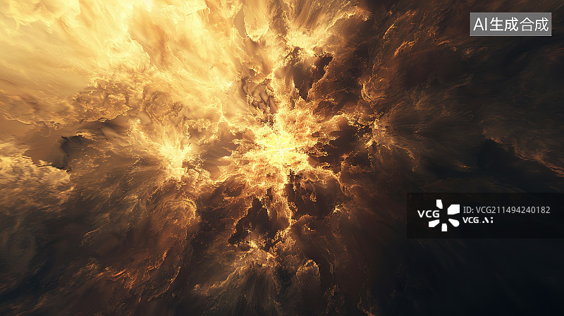 【AI数字艺术】夜间烟花表演的低角度视角图片素材