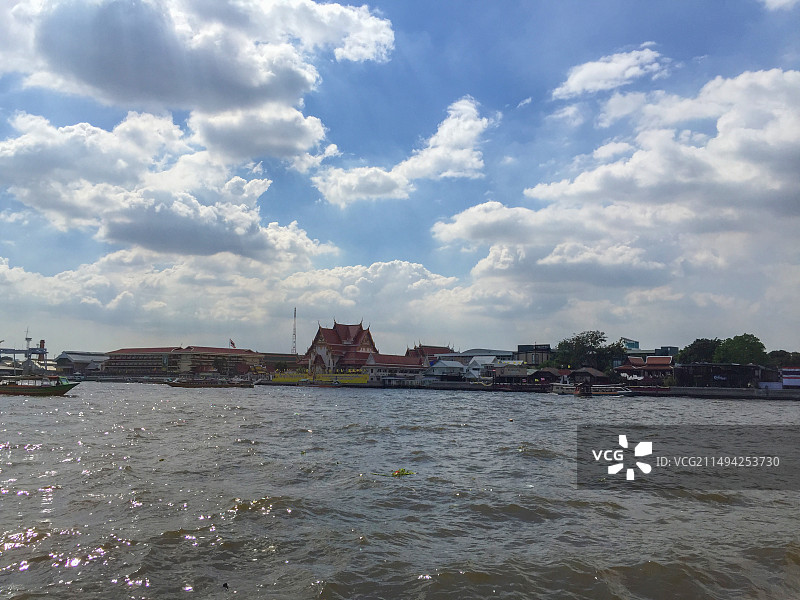 泰国曼谷湄南河图片素材