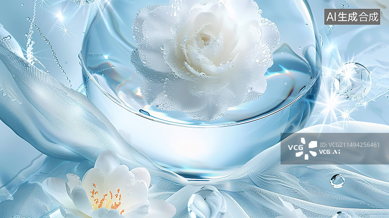 【AI数字艺术】放在桌子上的玫瑰图片素材