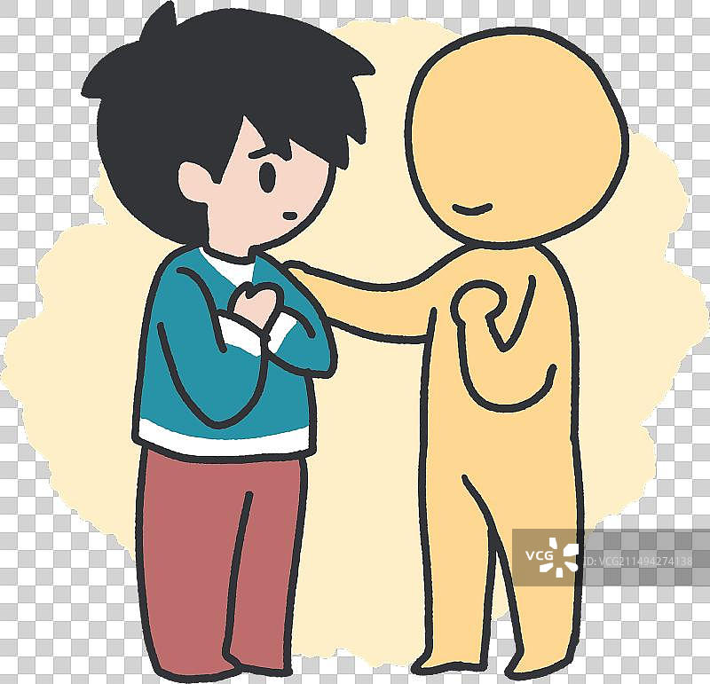 支持性会面艺术的温柔抚慰图片素材