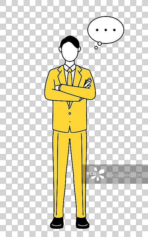 商务人士简约线条画图片素材