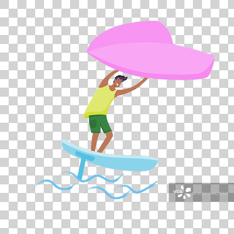 风翼冲浪运动图片素材