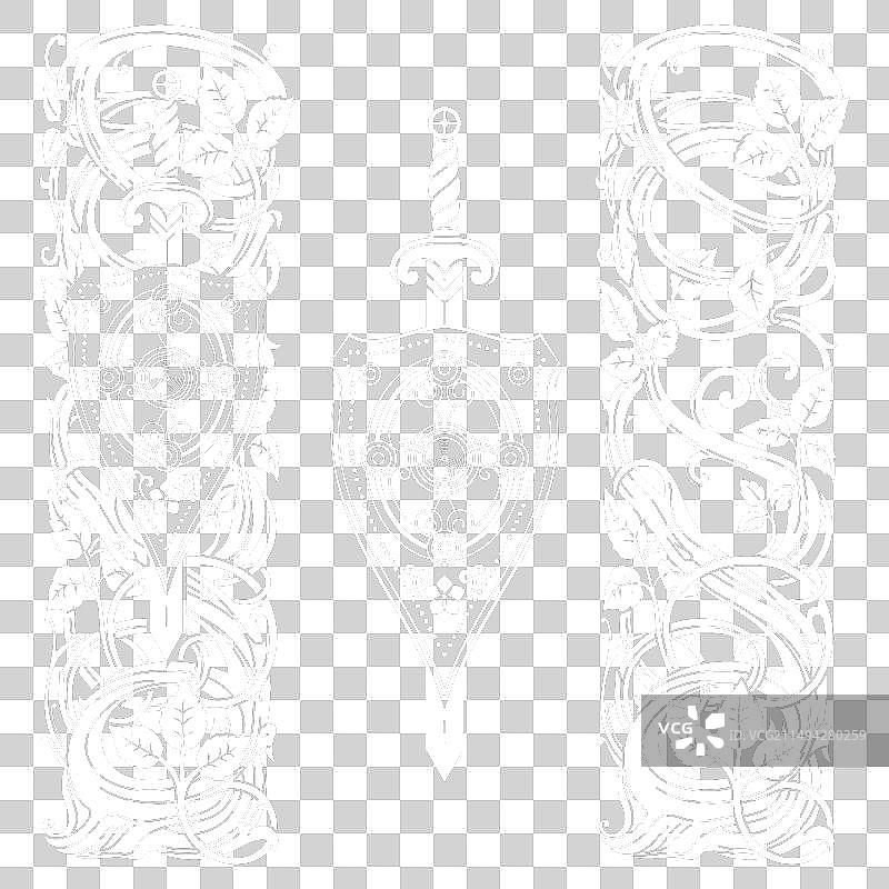 中世纪骑士风格设计图片素材