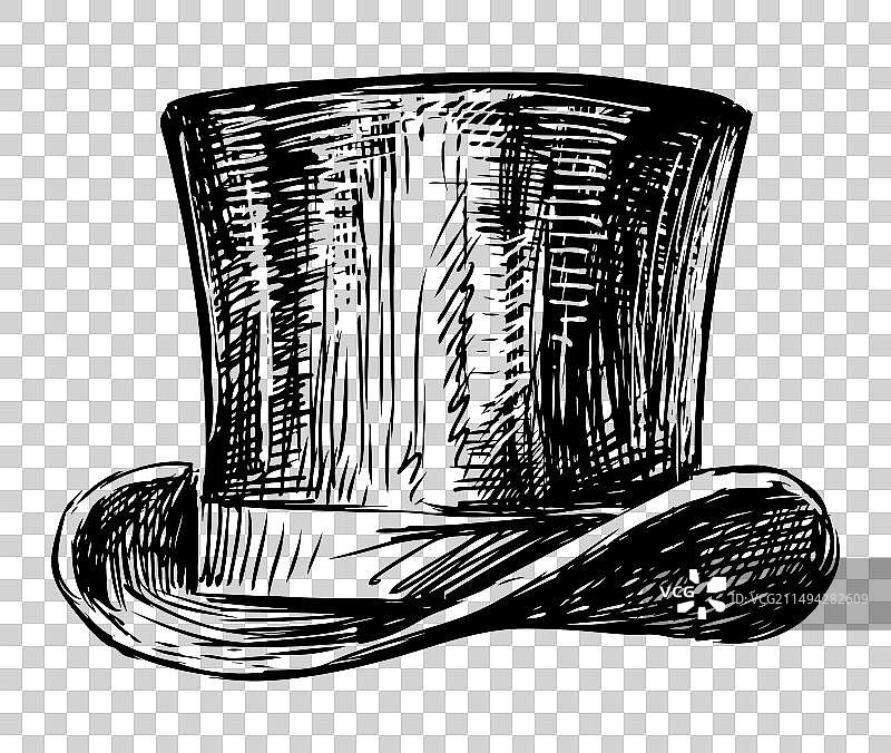 男士经典款礼帽图片素材