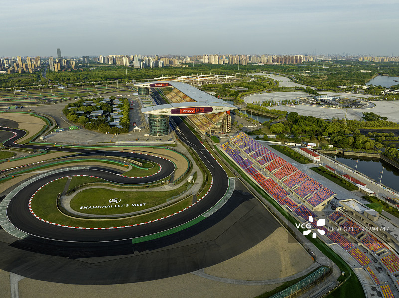 上海赛车场航拍2024图片素材