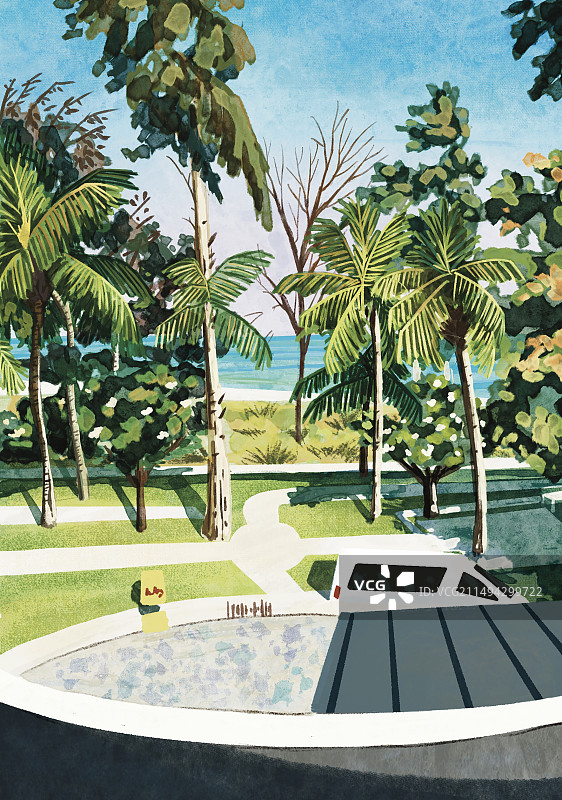 热带城市风光图片素材