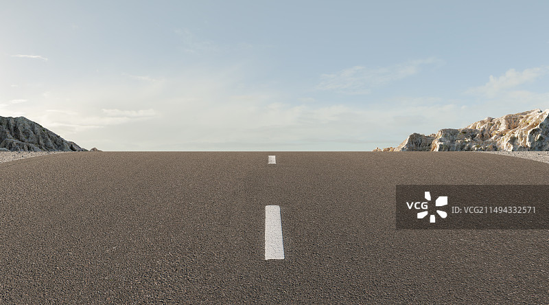 沙漠_沥青路面图片素材