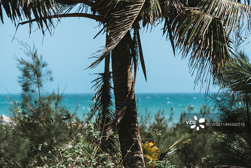 海南的玉带滩图片素材