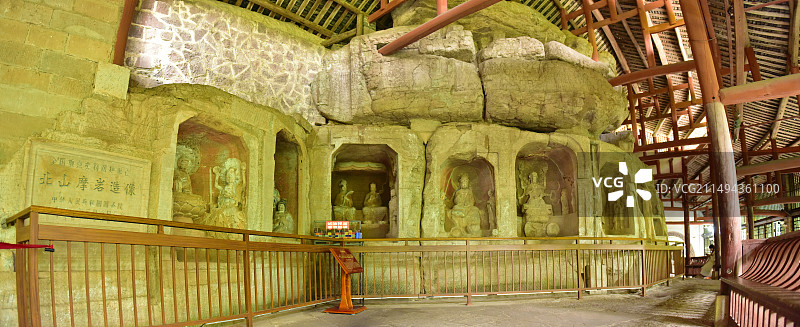 重庆市大足区大足石刻北山石刻景区图片素材