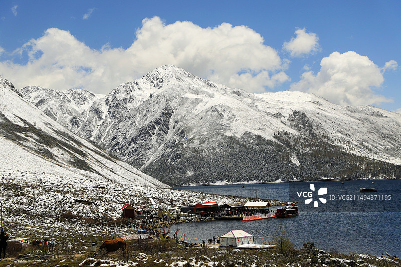川西康定木格措图片素材