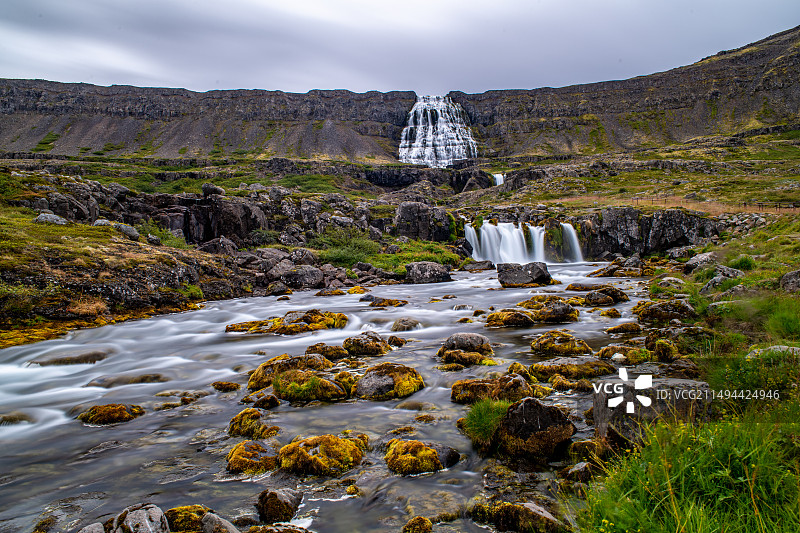 冰岛旅游-丁洋迪瀑布图片素材