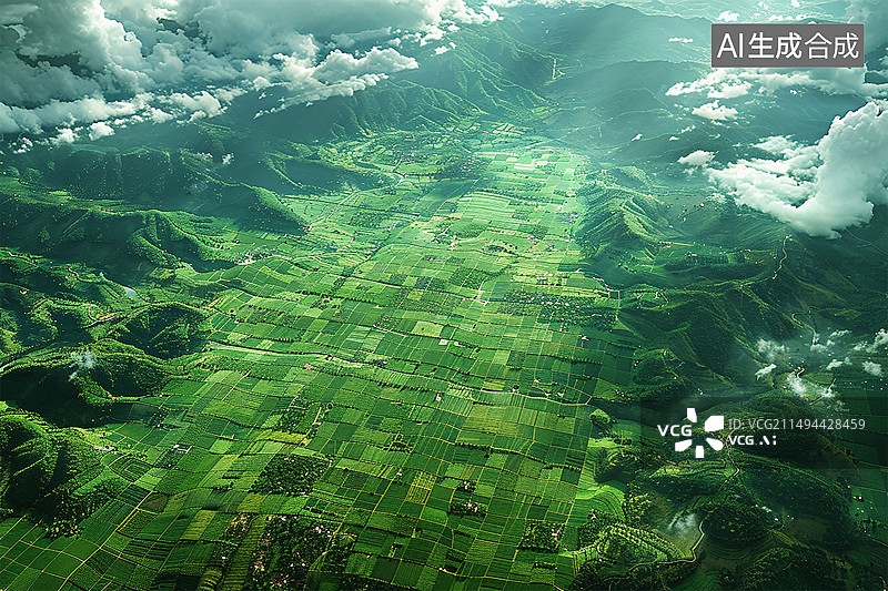 【AI数字艺术】高空摄影师的视界 Aerial Photographer's Perspective图片素材