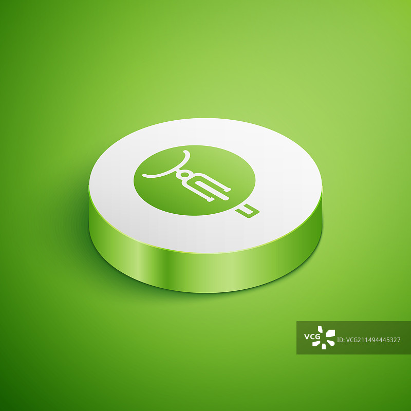 2.5D自行车图标（绿色背景）图片素材