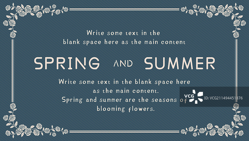 蓝色欧式花纹背景设计模板图片素材