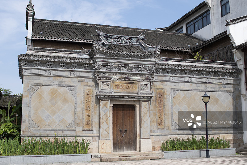 浙江濮院古民居建筑图片素材