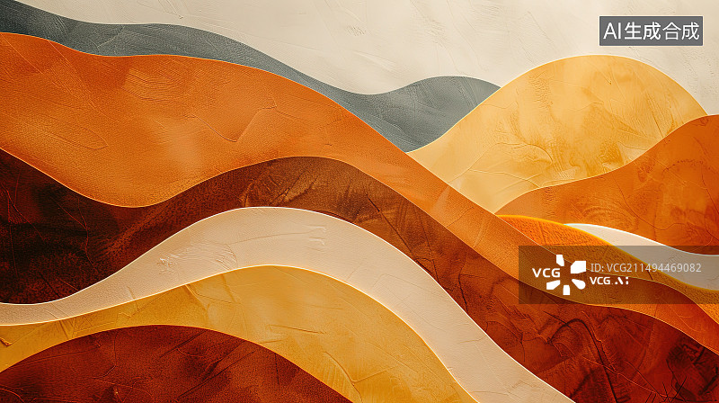 【AI数字艺术】沙漠中的沙丘图片素材