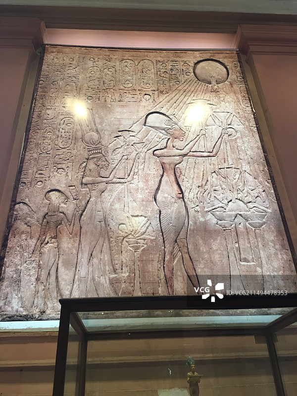 埃及博物馆石质壁画图片素材