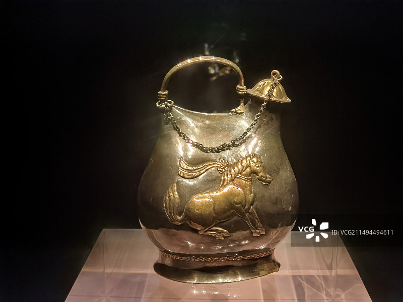 跳舞马水壶唐代图片素材