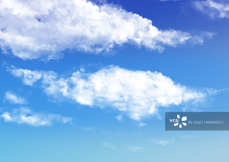 蓝天白云，湛蓝的天空，晴天图片素材