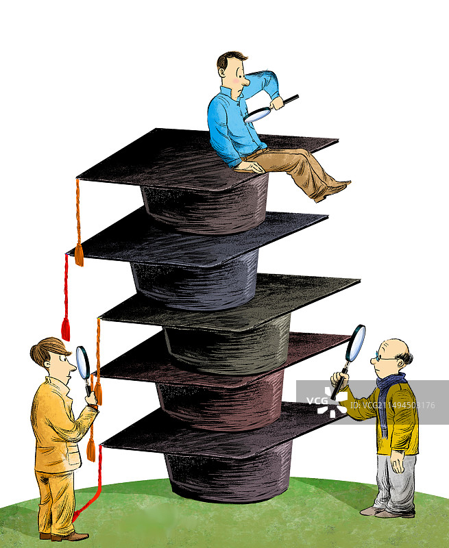 文凭注水，专家观察图片素材