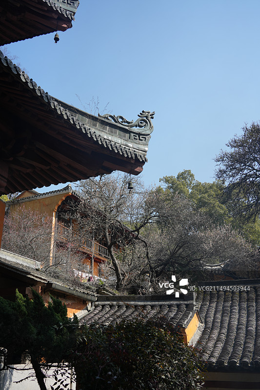 天台县国清寺建筑图片素材