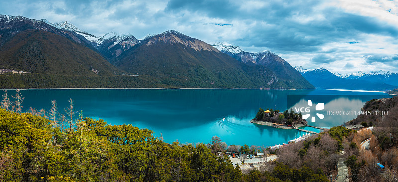 巴松措图片素材