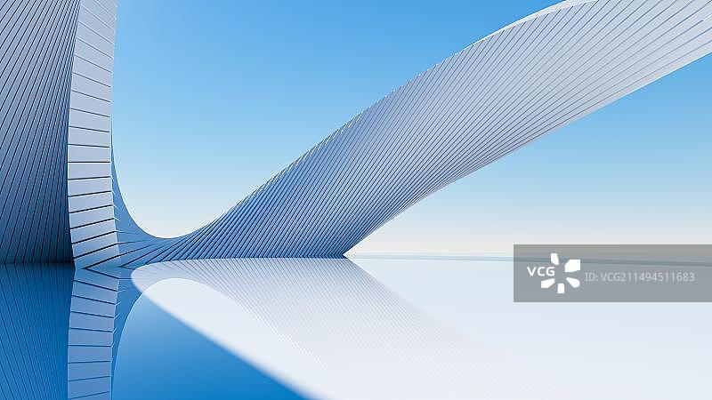 3D现代城市建筑及广场空地背景图图片素材