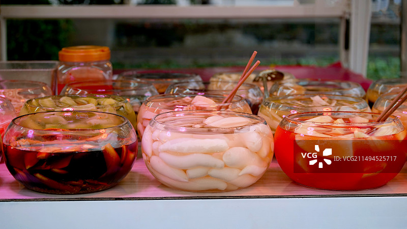 广西特色小吃酸嘢图片素材