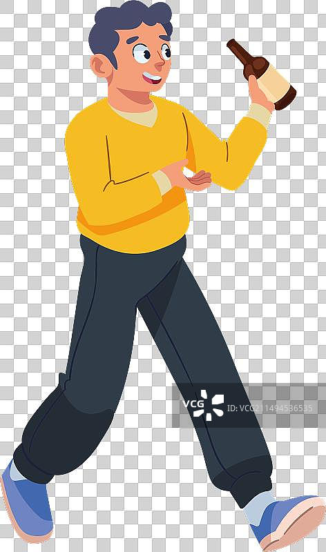 单身派对上的男人和啤酒图片素材