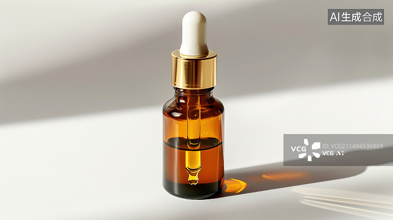 【AI数字艺术】白色背景下瓶子的特写镜头图片素材