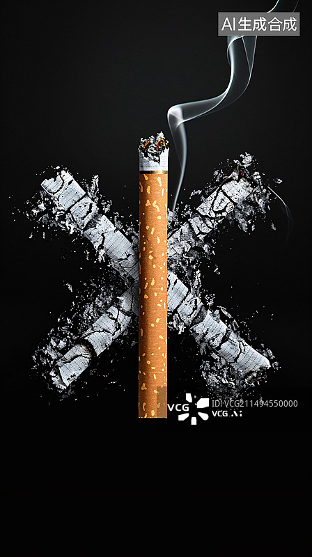 【AI数字艺术】世界无烟日海报图片素材
