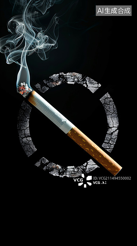 【AI数字艺术】世界无烟日海报图片素材