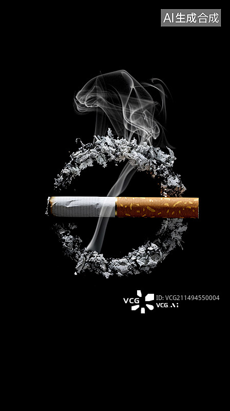 【AI数字艺术】世界无烟日海报图片素材