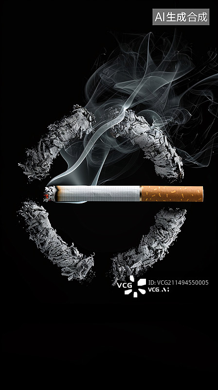 【AI数字艺术】世界无烟日海报图片素材