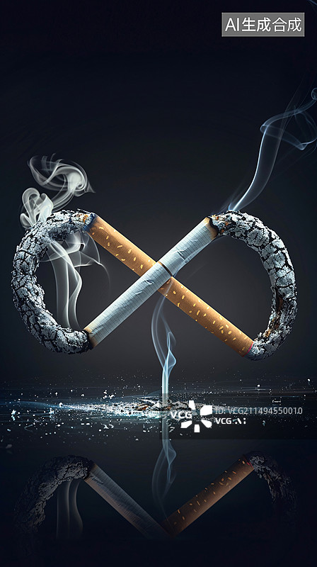 【AI数字艺术】世界无烟日海报图片素材