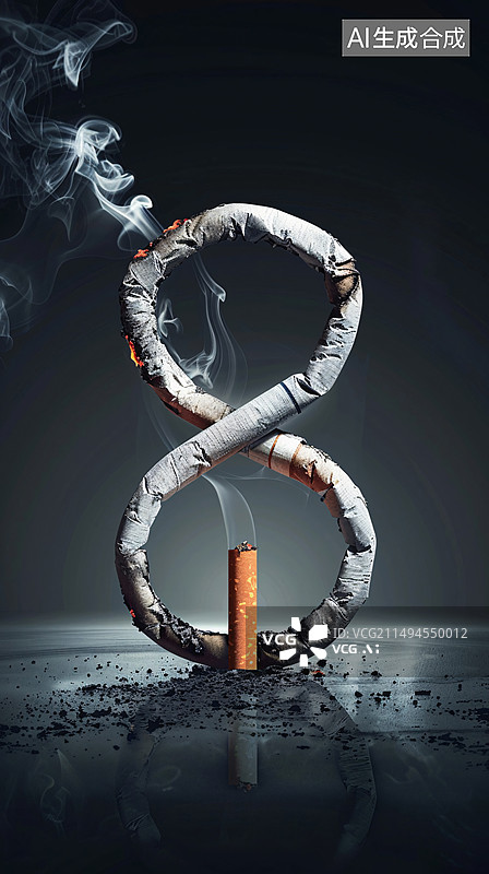 【AI数字艺术】世界无烟日海报图片素材