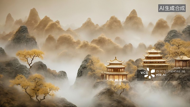 【AI数字艺术】古风摄影壁纸图片素材