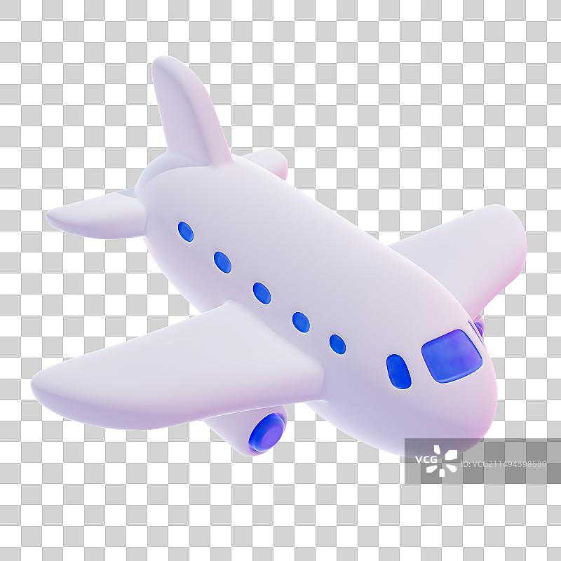 3D渲染飞机免抠元素图片素材