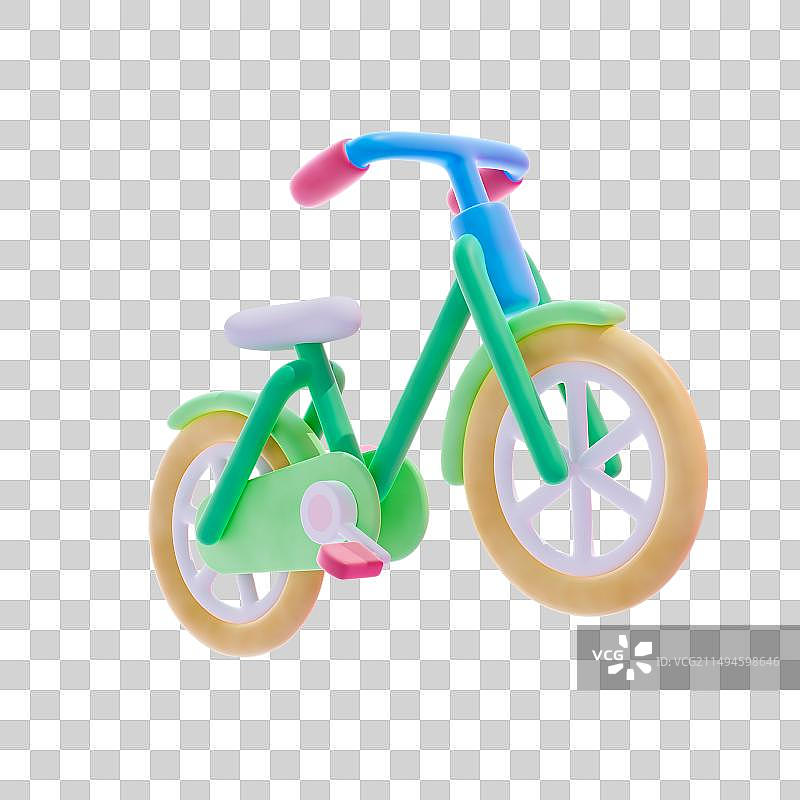 3D渲染自行车免抠元素图片素材