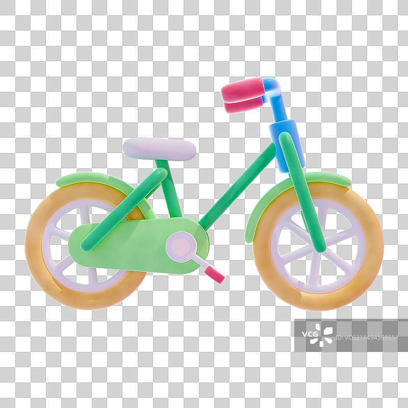 3D渲染自行车免抠元素图片素材
