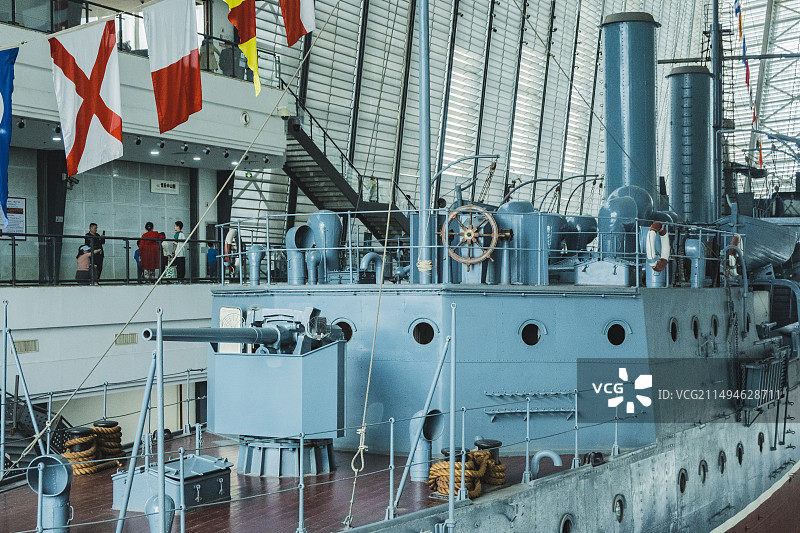 武汉市中山舰博物馆游览图片素材