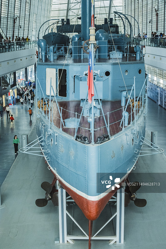 武汉市中山舰博物馆游览图片素材