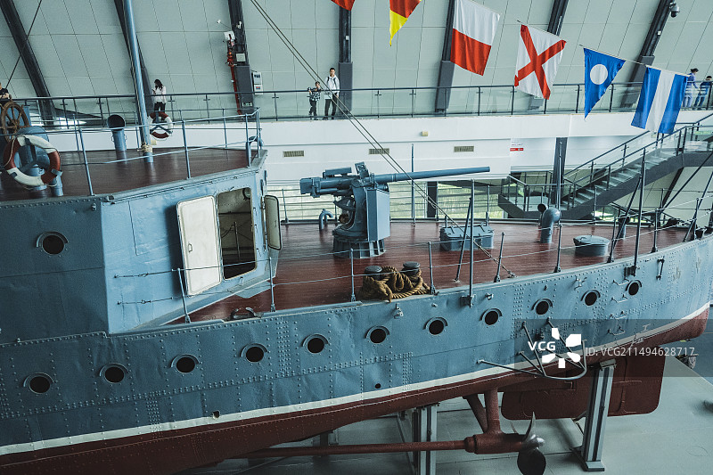 武汉市中山舰博物馆游览图片素材