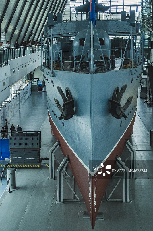 武汉市中山舰博物馆游览图片素材