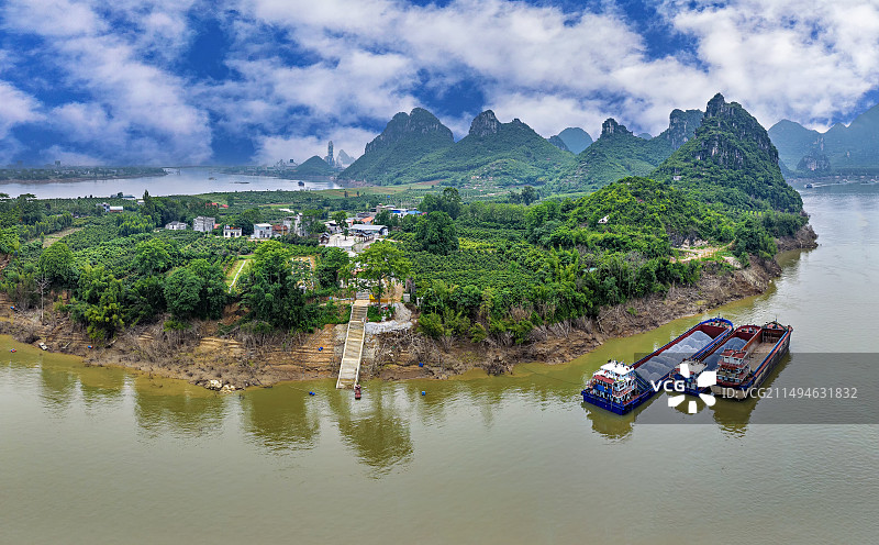 广西来宾市武宣县城市风光图片素材