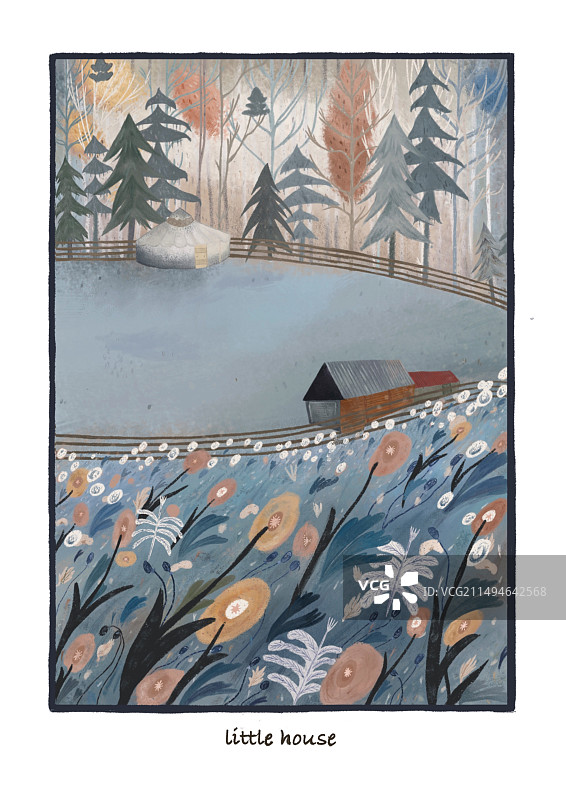 蓝色草原图片素材