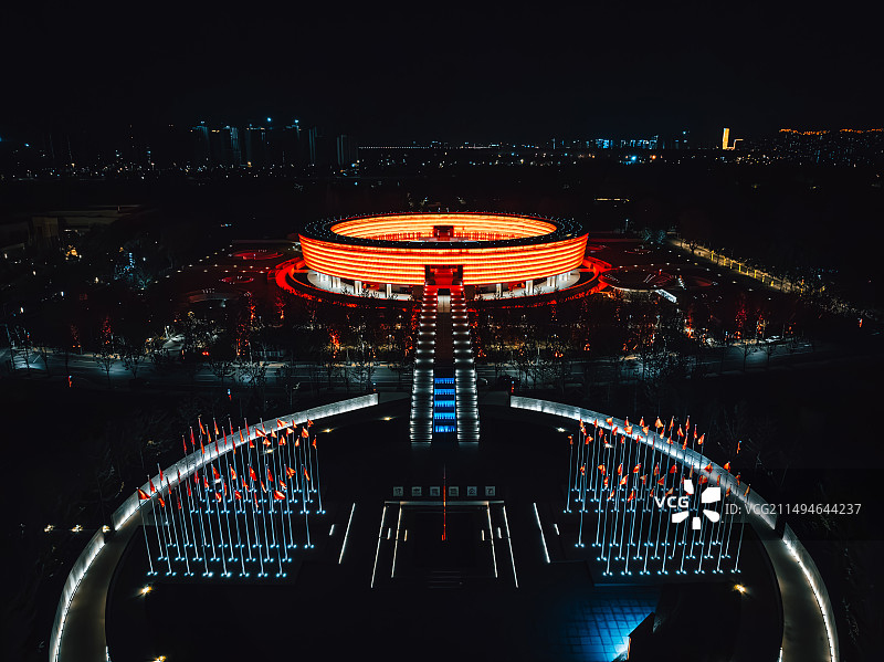 南京河西宪法公园江苏大剧院图片素材