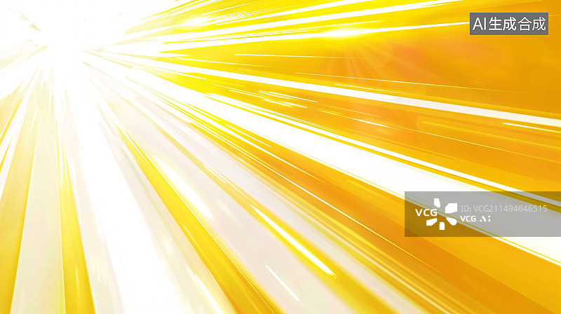 【AI数字艺术】金色射线背景渐变抽象PPT背景图片素材