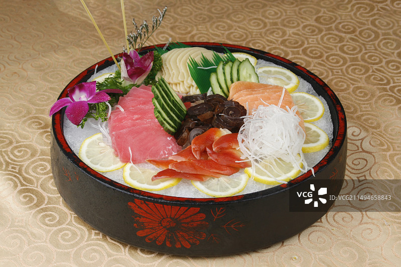 中餐美食-刺身拼盘图片素材