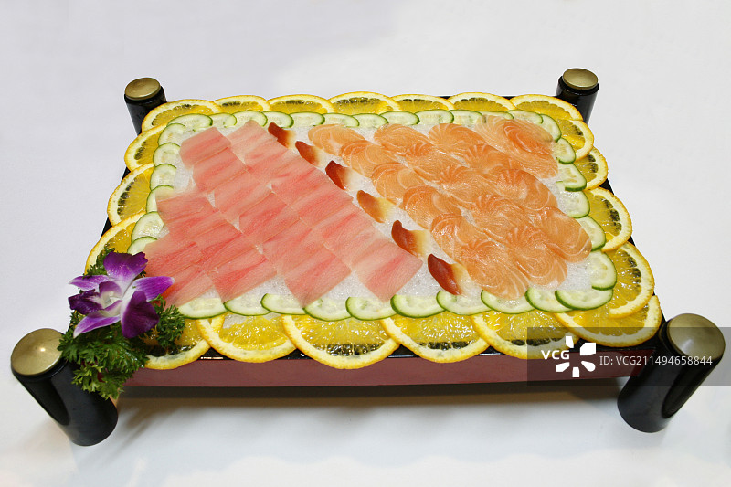 中餐美食-刺身拼盘图片素材